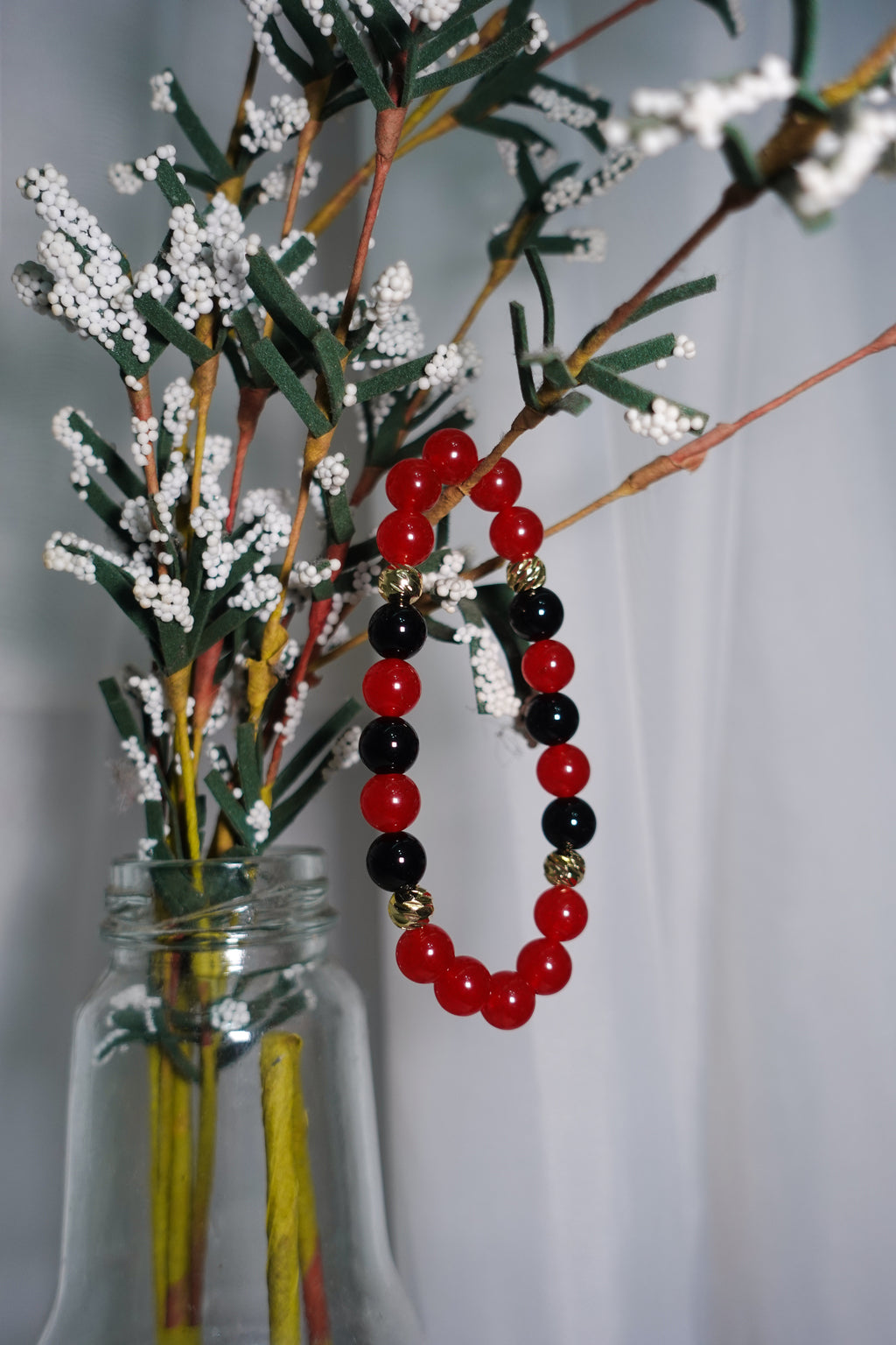 Crimson (with Black or White) Bracelet